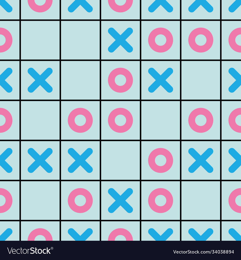 Tic tac toe pattern seamless