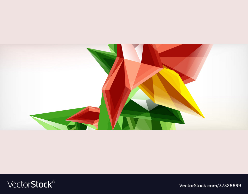 3d triangles and pyramids abstract vector image 3d triangles and pyramids abstract