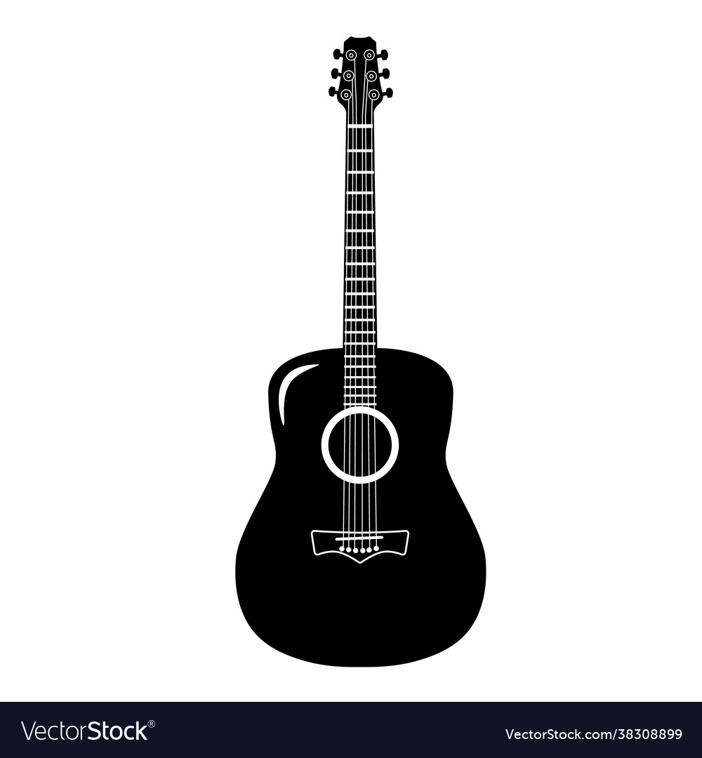 Guitar icon acoustic musical instrument