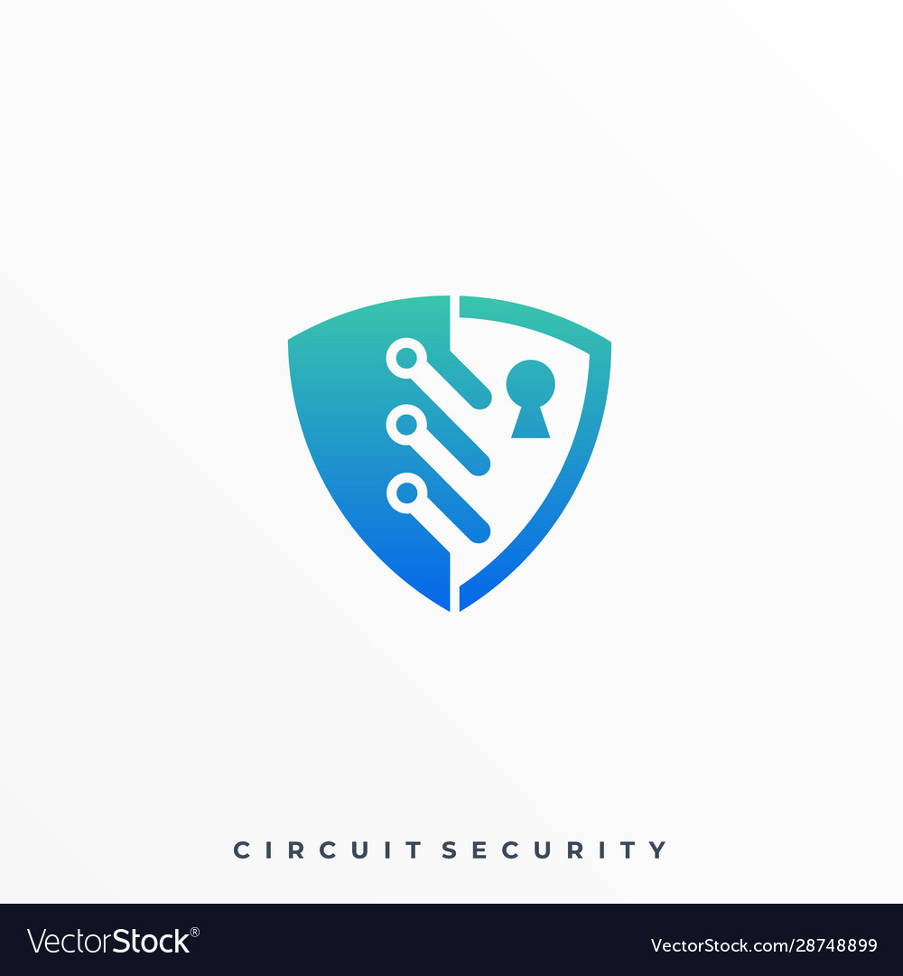 Shield key template Royalty Free Vector Image - VectorStock