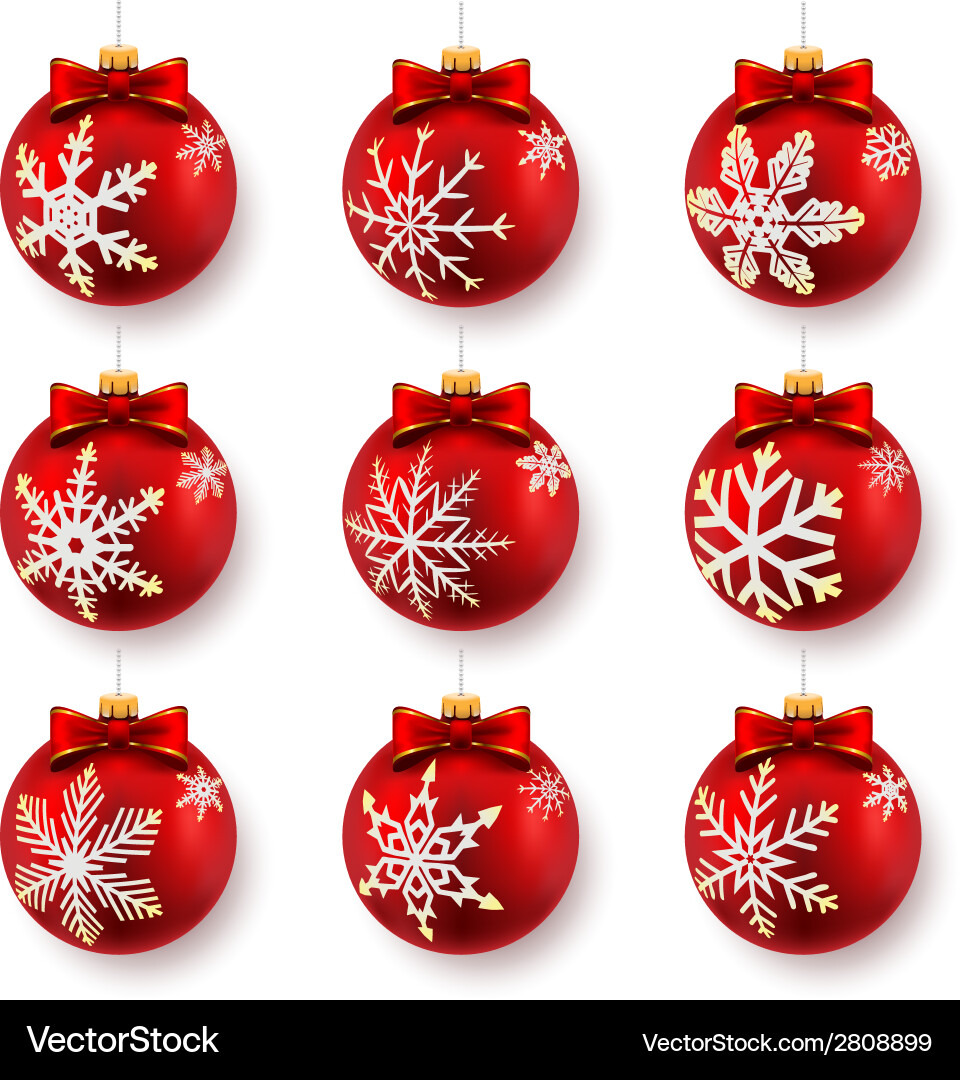 Snowflakes set Royalty Free Vector Image - VectorStock