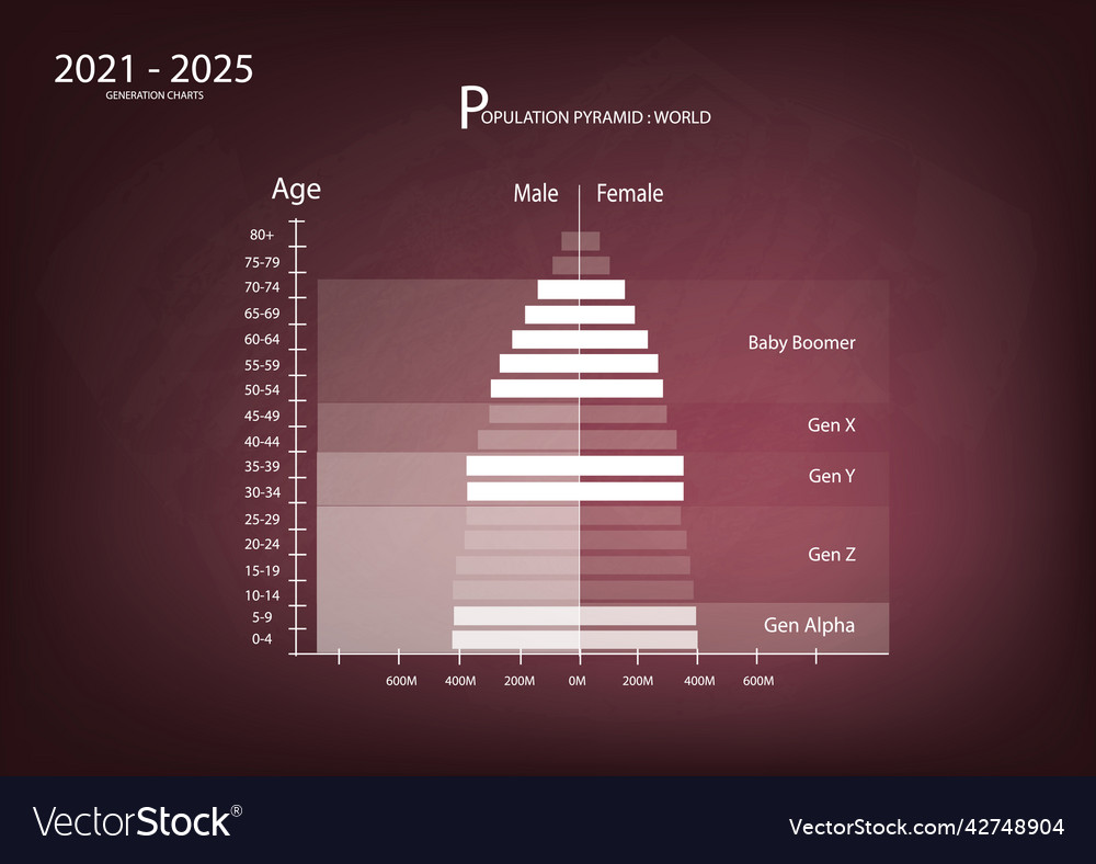 20212025 population pyramids graphs with 5 genera