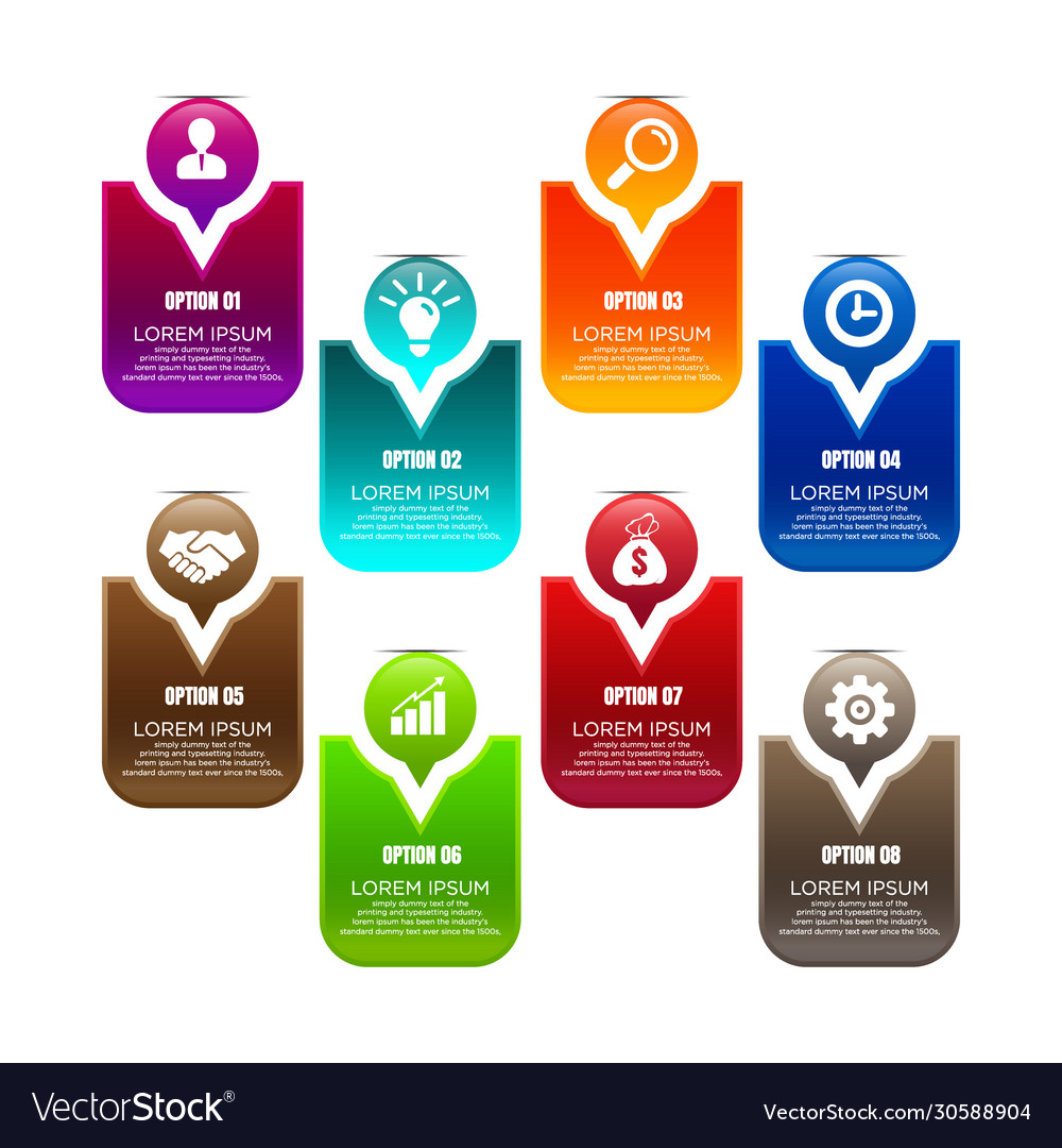 Business data visualization process chart