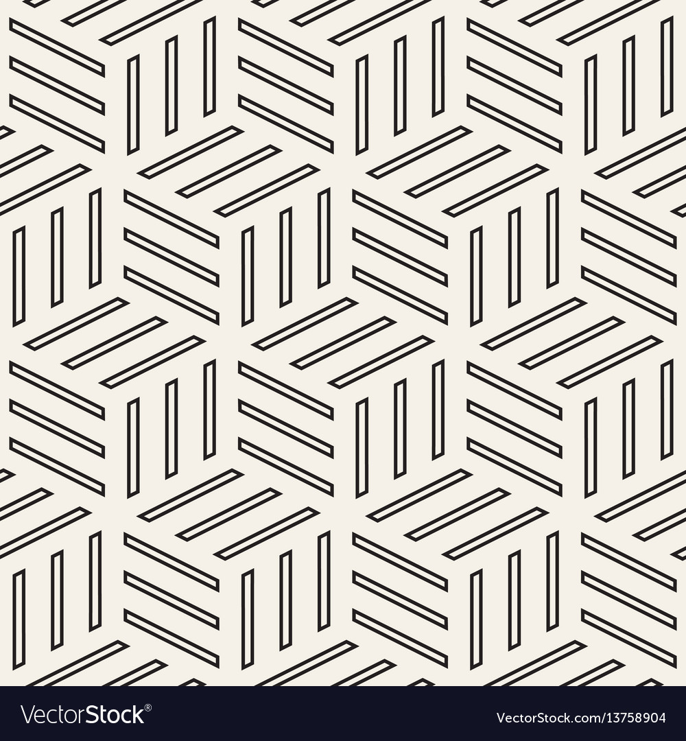 Cubic grid tiling endless stylish texture vector image Cubic grid tiling endless stylish texture