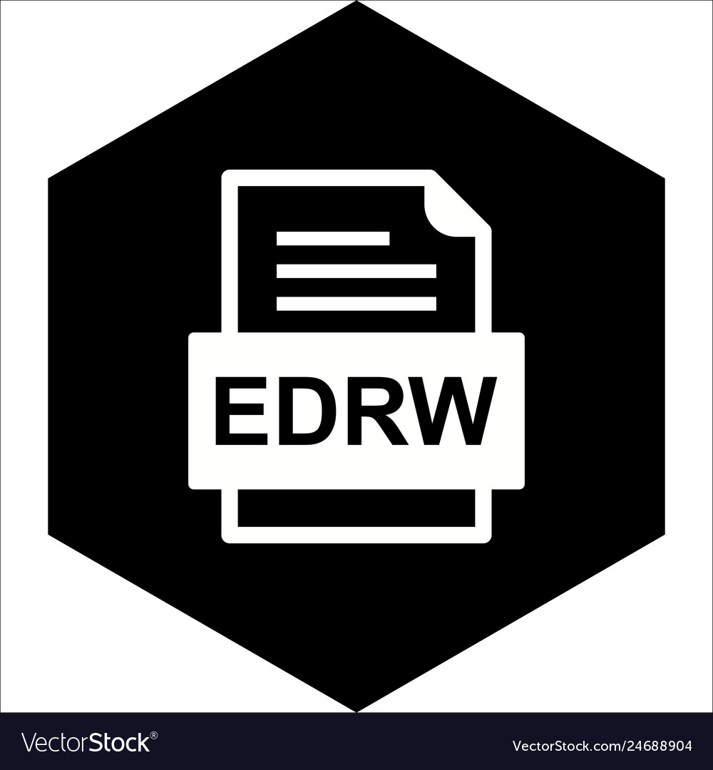 Edrw File Document Icon Royalty Free Vector Image