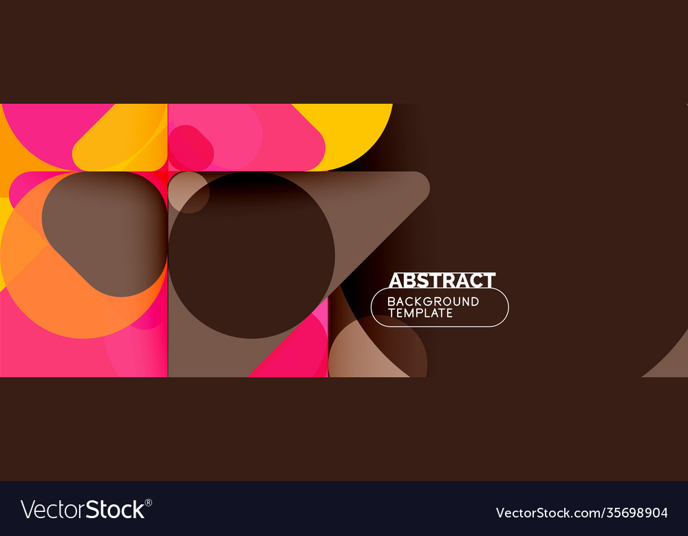 Flat geometric round shapes and dynamic lines