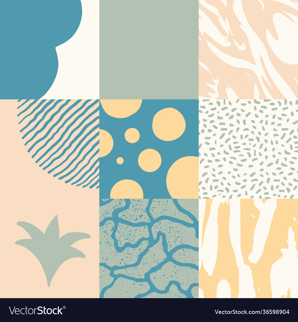 Hand-drawn abstract pattern design Royalty Free Vector Image