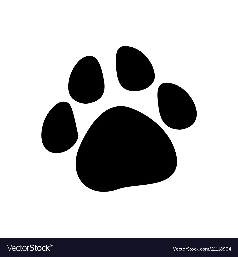 Paw Prints Logo isoliert