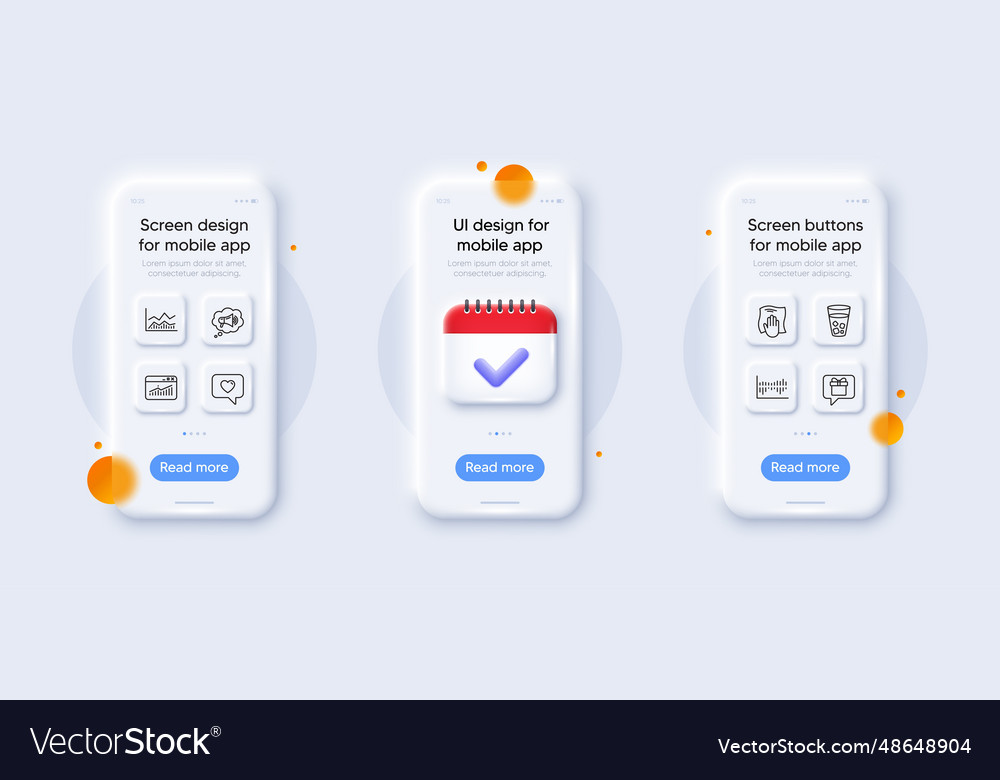 Website statistics column diagram and wish list Vector Image Website statistics column diagram and wish list