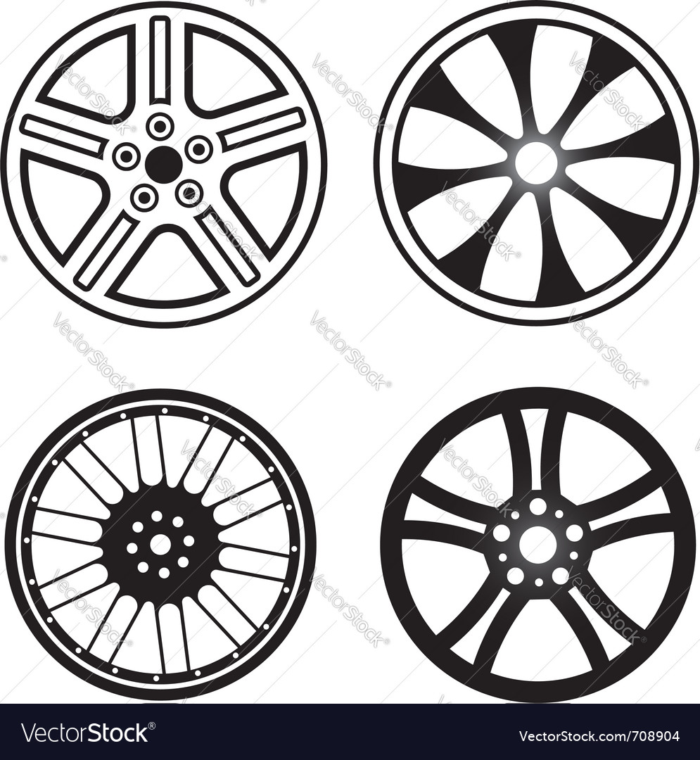 Download Wheels Royalty Free Vector Image - VectorStock