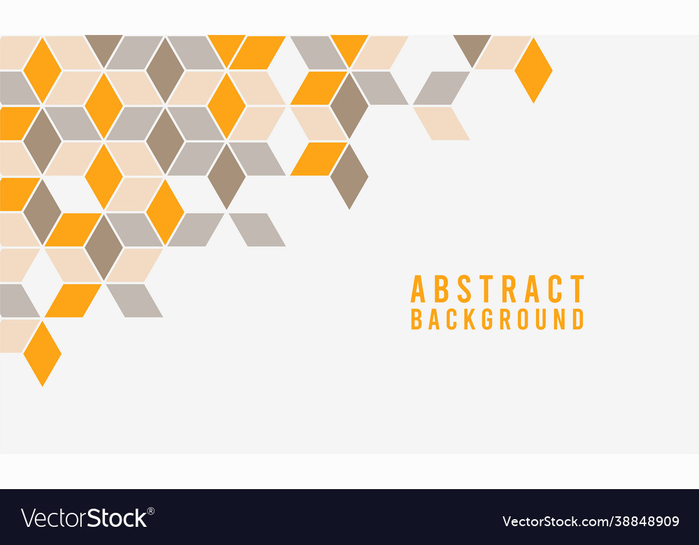 Abstract geometric shape hexagon background vector image Abstract geometric shape hexagon background