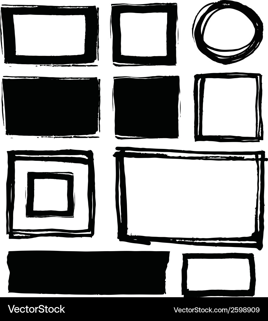 Black frame Royalty Free Vector Image - VectorStock