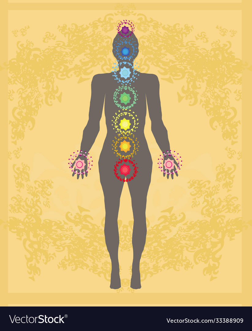 Body chakras - healing energy abstract