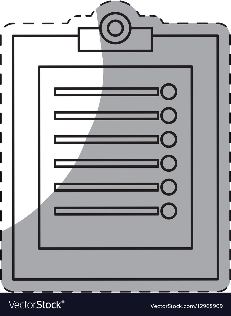 Clipboard with checklist icon image