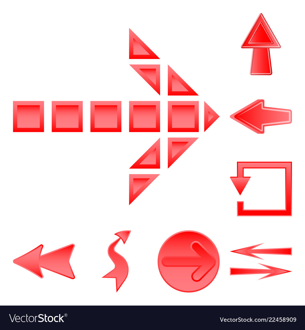 Design of element and arrow symbol vector image Design of element and arrow symbol