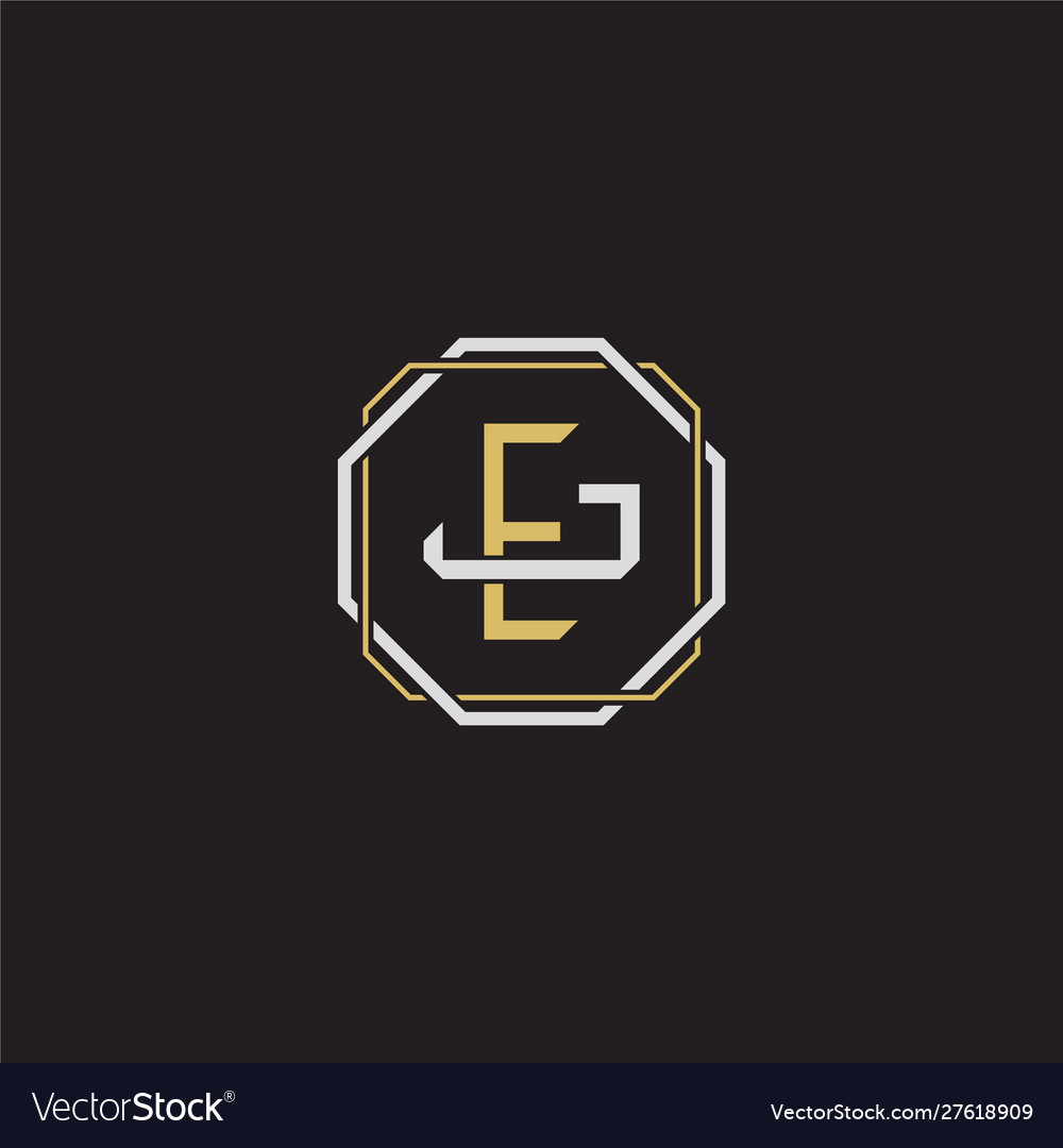 Ej initial letter overlapping interlock logo
