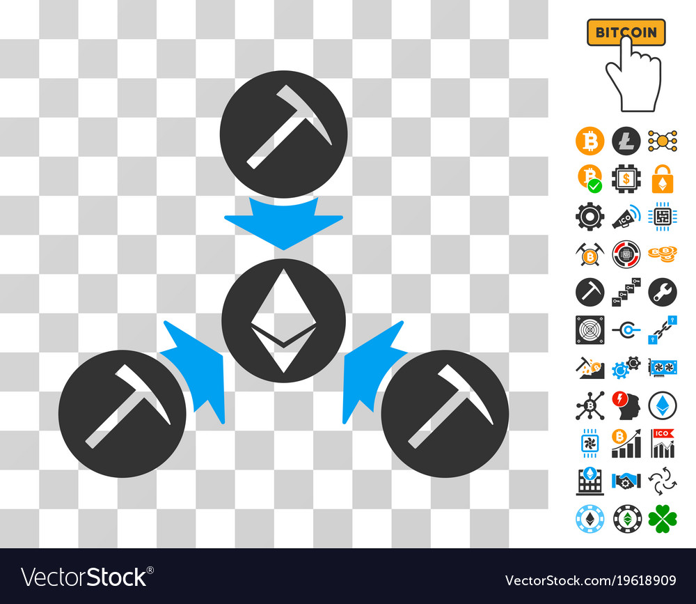 Ethereum mining pool icon with bonus