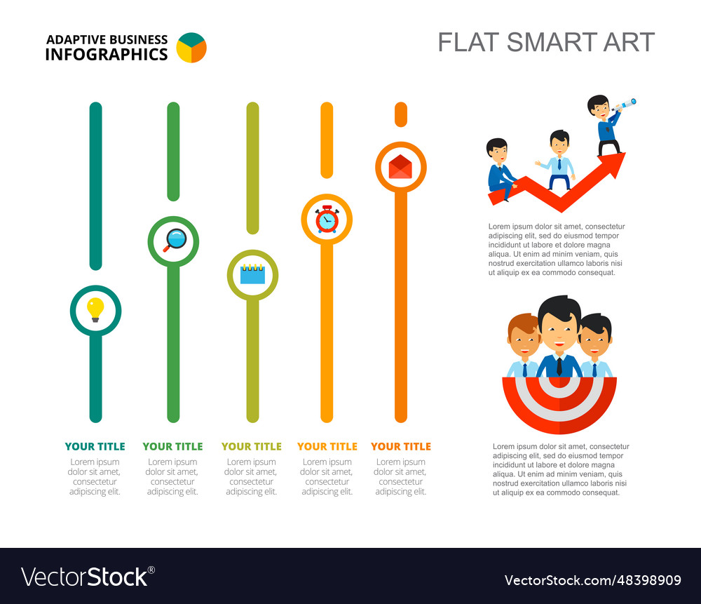 Financial growth concept slide template