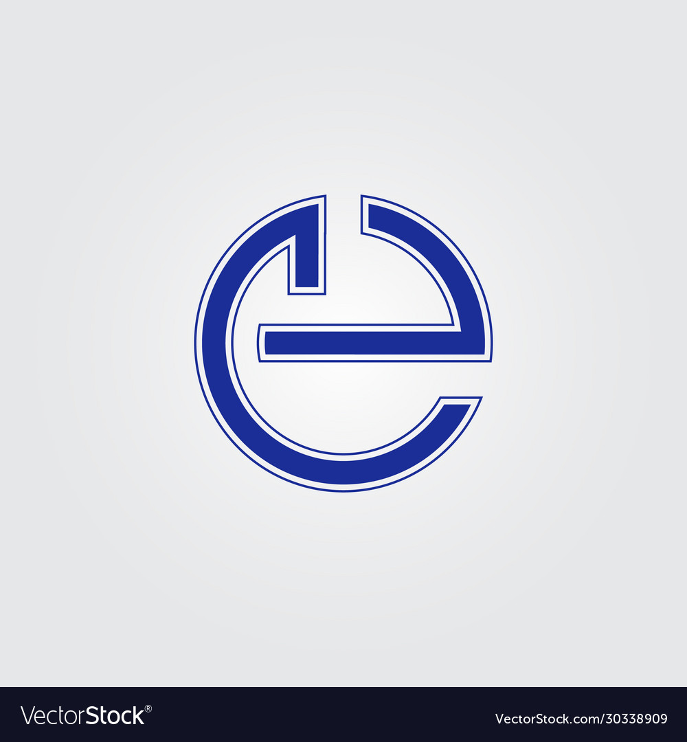 Modern creative initial e letter logo design vector image Modern creative initial e letter logo design