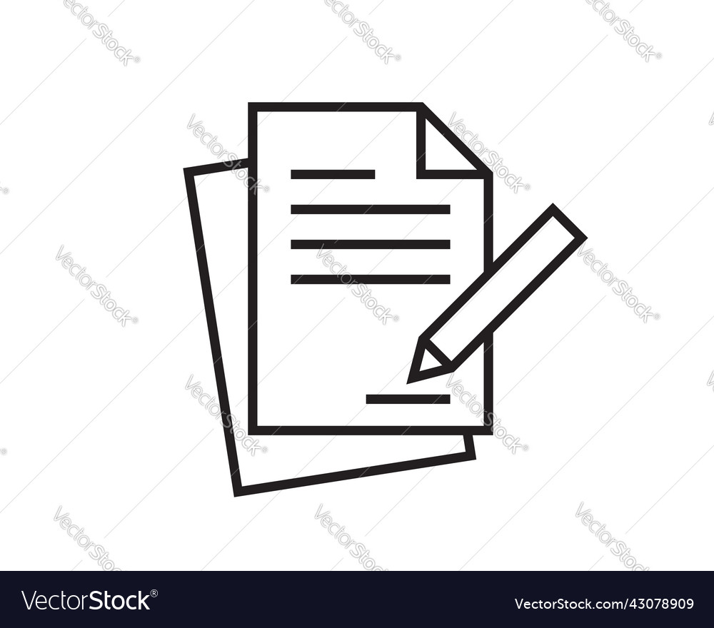 Note icon sign paper message or document page Vector Image Note icon sign paper message or document page