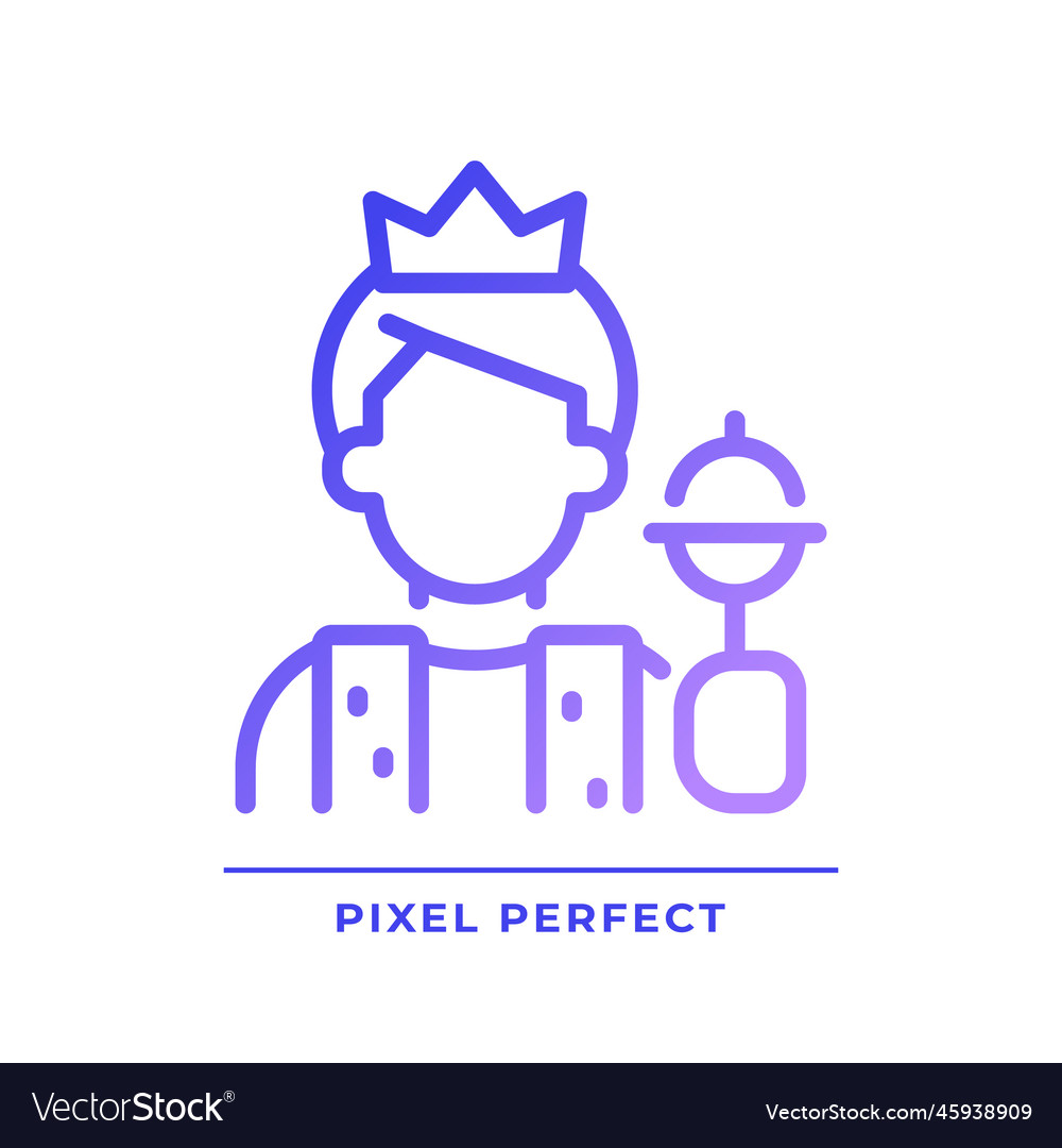 Ruler pixel perfect gradient linear icon