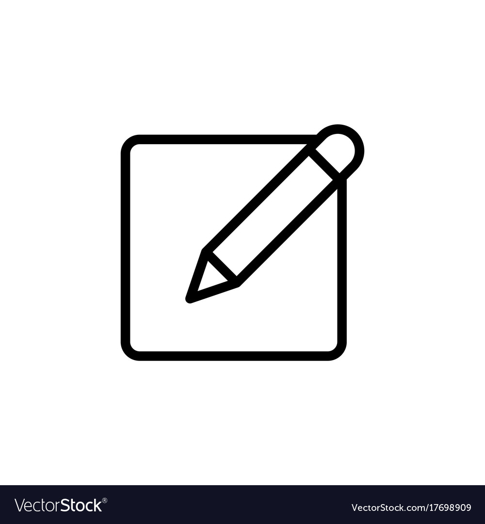 Simple Notepad with Pen Icon