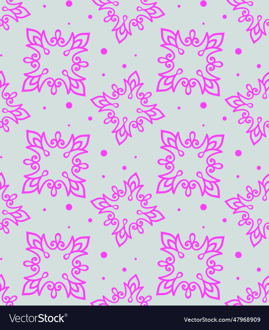 Wallpaper in the style of baroque seamless pattern Vector Image Wallpaper in the style of baroque seamless pattern