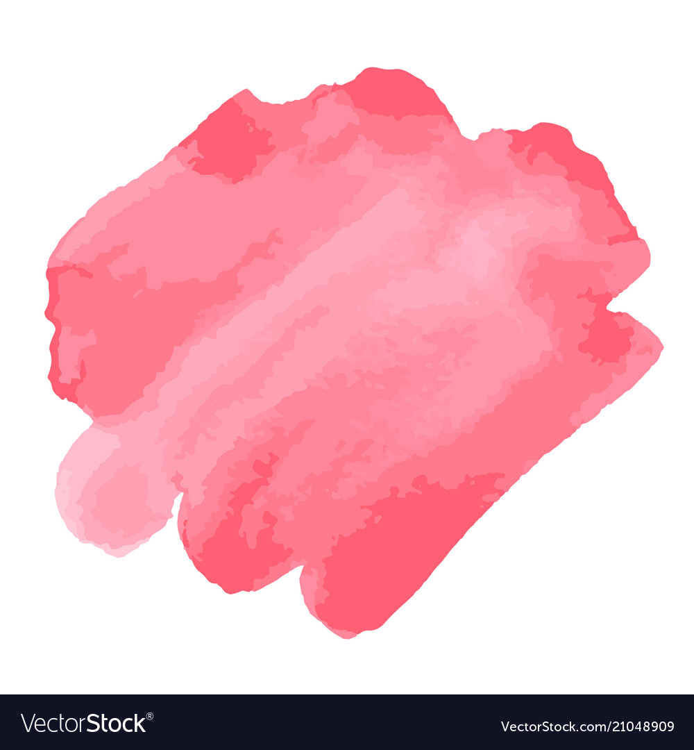 Download Watercolor brush strokes pink aquarelle abstract Vector Image