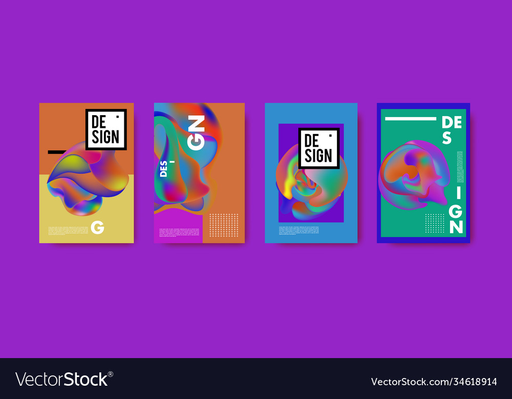 Abstract colorful liquid and fluid pattern
