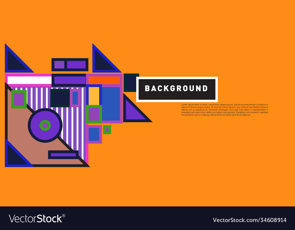 Abstract colorful rectangle background for banner vector image Abstract colorful rectangle background for banner