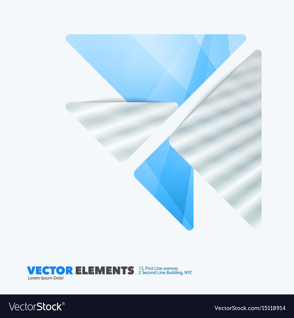 Abstract design elements for graphic layout