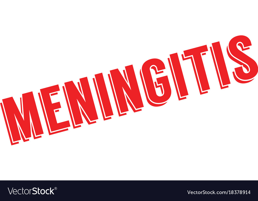 Meningitis rubber stamp Royalty Free Vector Image