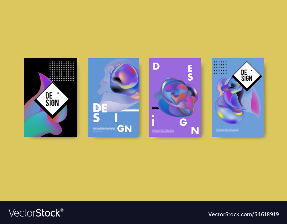 Abstract colorful liquid and fluid pattern