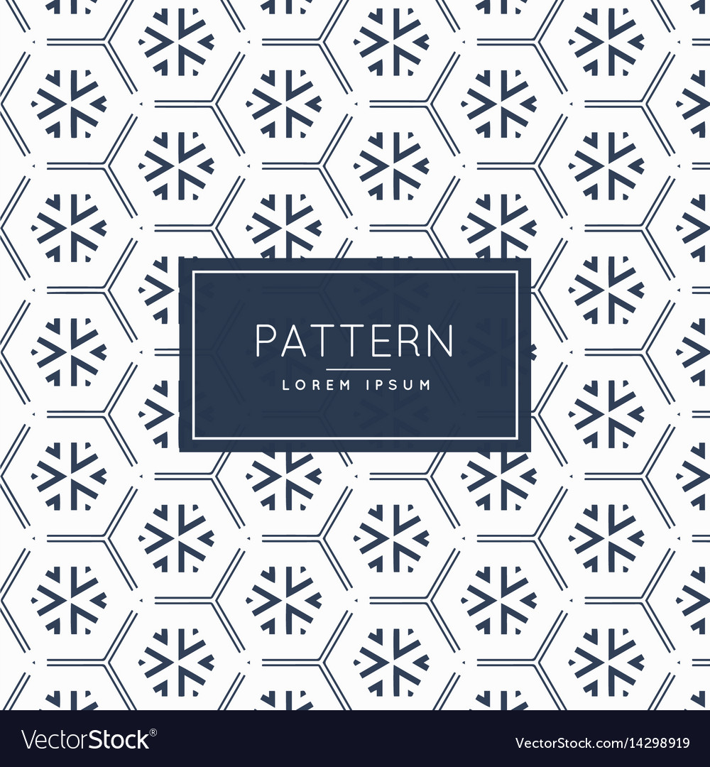 Abstract hexagonal pattern design