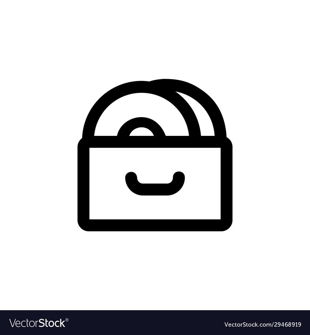 Archive disc icon perfect for application web vector image Archive disc icon perfect for application web
