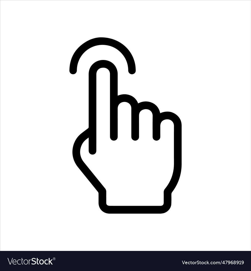 Computer mouse click cursor gray arrow icons set