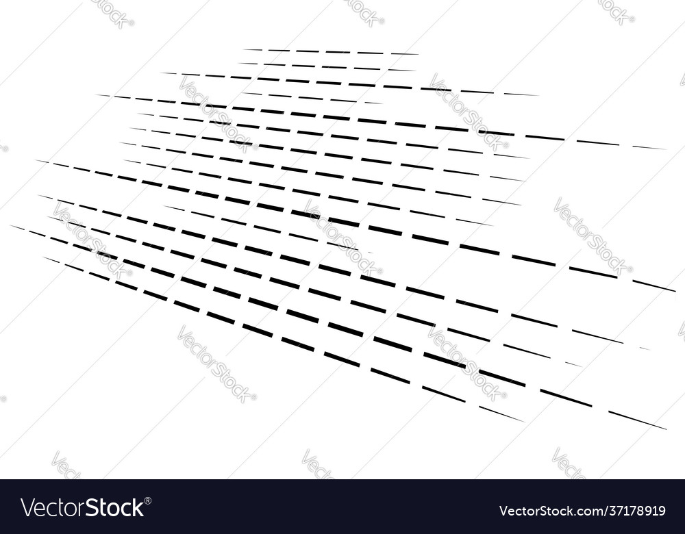 Dashed dynamic lines stripes 3d vector image Dashed dynamic lines stripes 3d