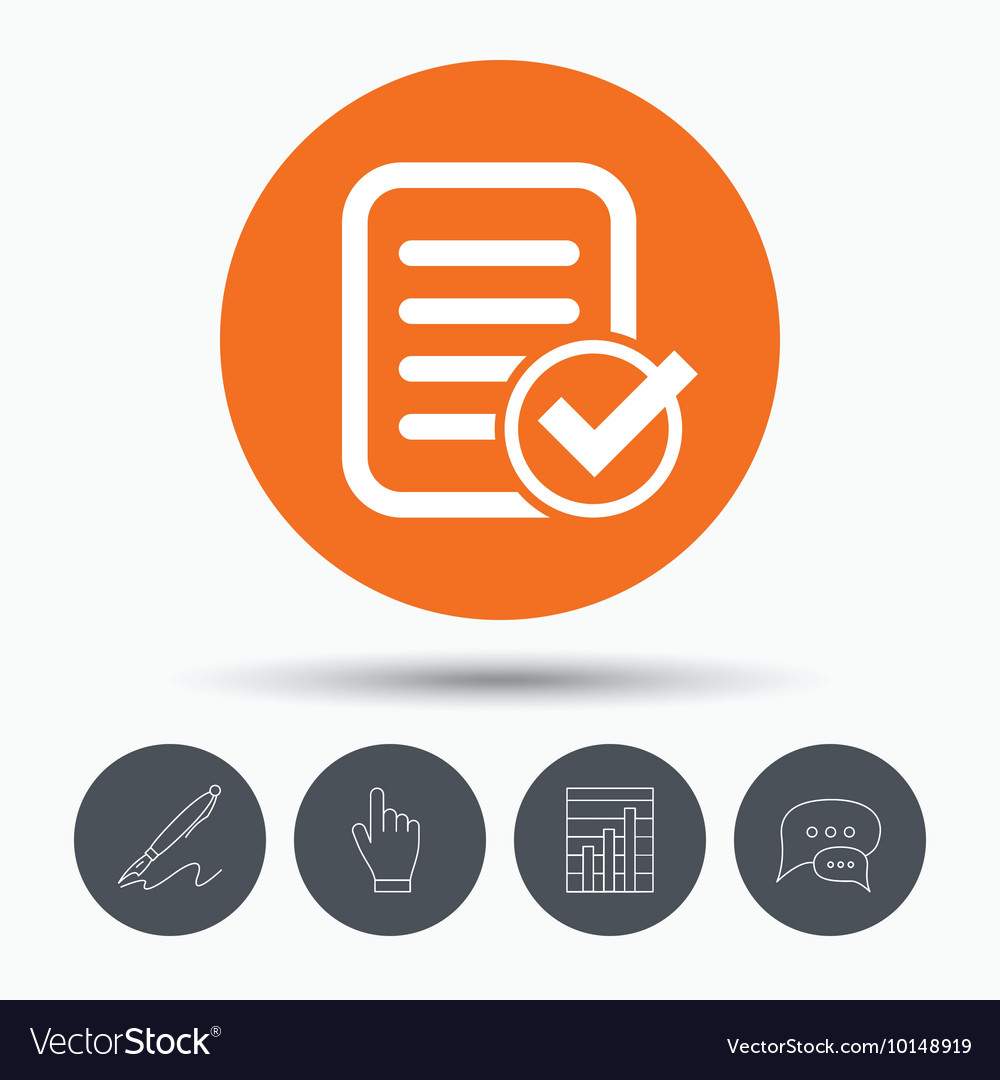 File selected icon document page with check