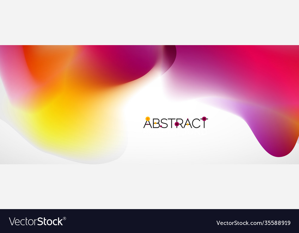 Fluid color gradient abstract background trendy Vector Image Fluid color gradient abstract background trendy