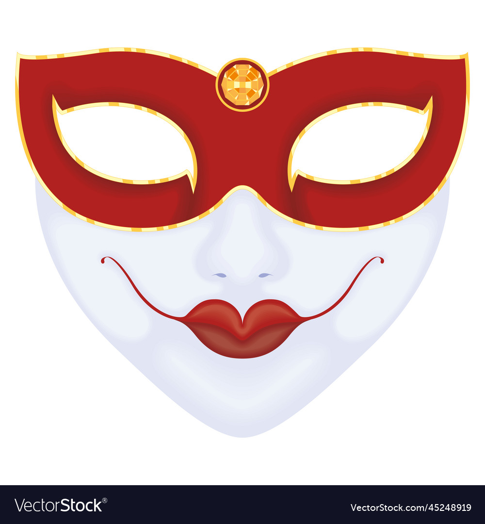 red mardi gras mask party ideas