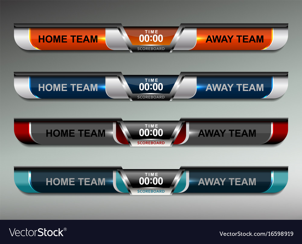 Scoreboard design elements