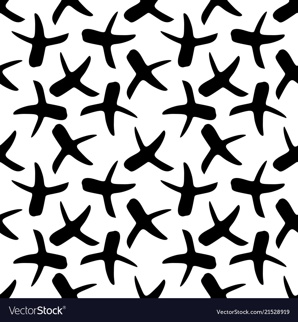 Seamless pattern with x symbols