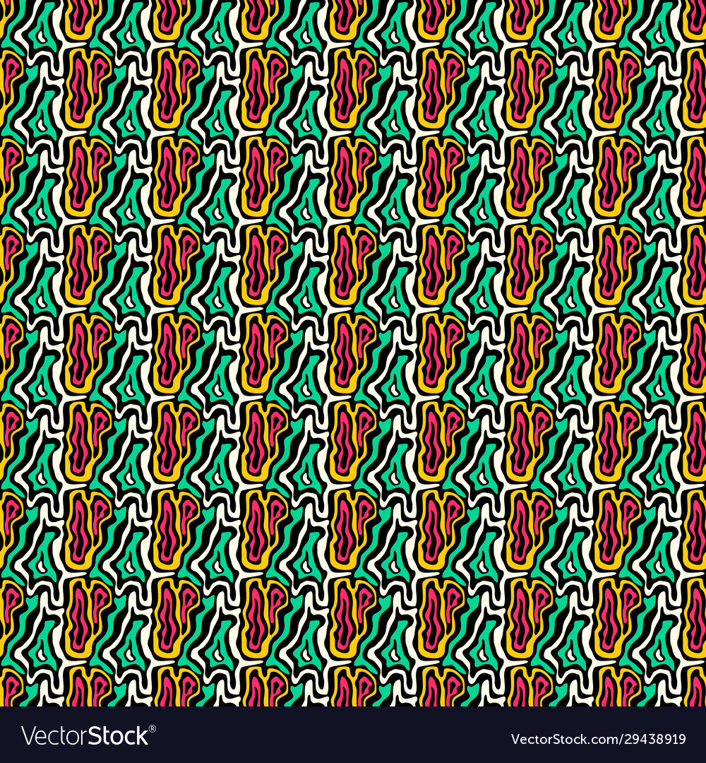 Small geometric objects color abstract seamless