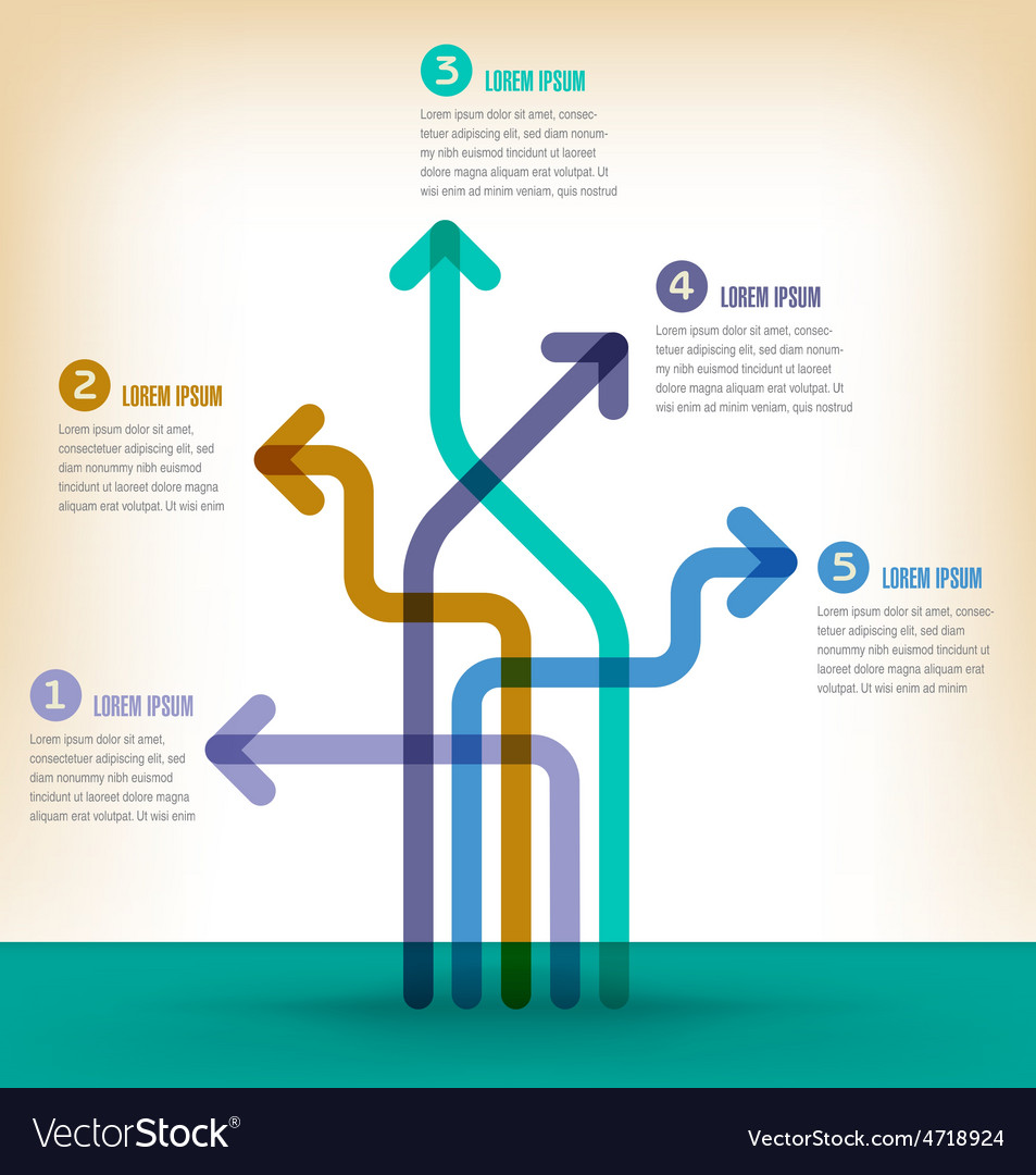 arrow infographic royalty free vector image vectorstock arrow infographic