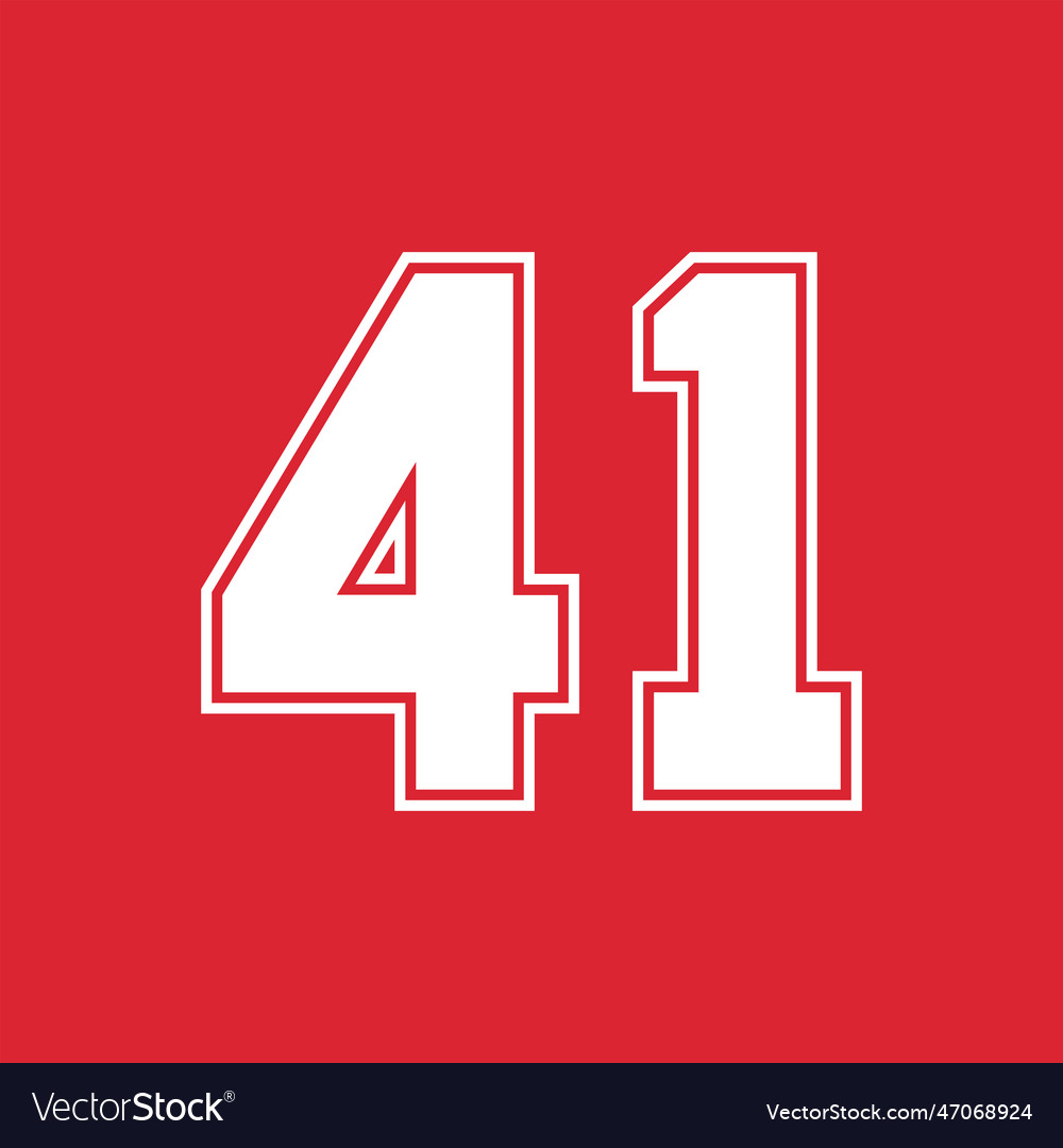 basketball-and-baseball-sport-numbers-41-vector-image