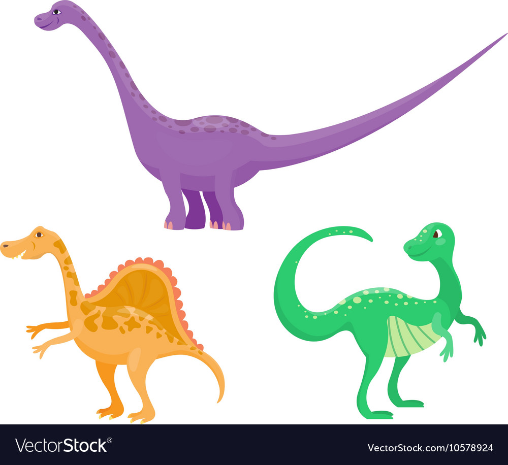 Cartoon dinosaurs