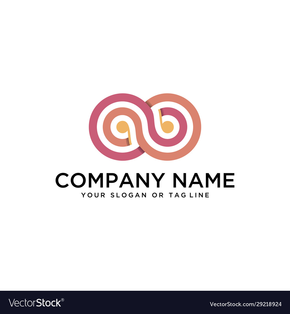 Creative logo design infinity concept template