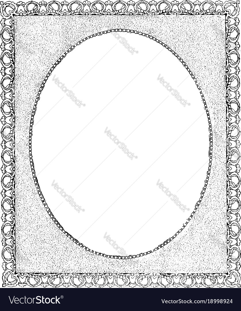 Decorative border have like a mirror pattern