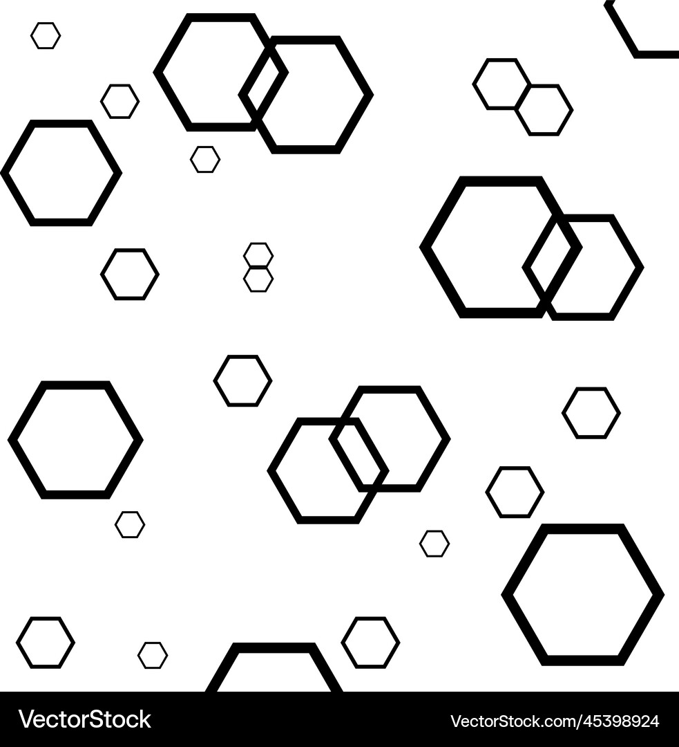Hexagon background Royalty Free Vector Image - VectorStock