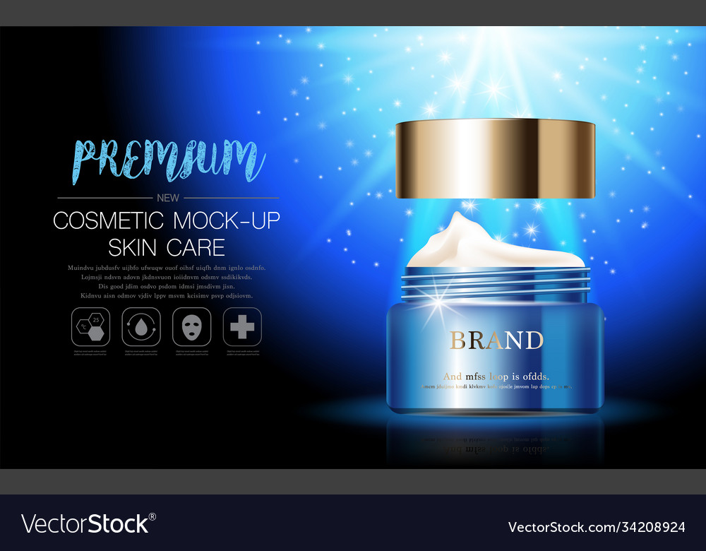 Hydrating facial cream for annual sale Royalty Free Vector